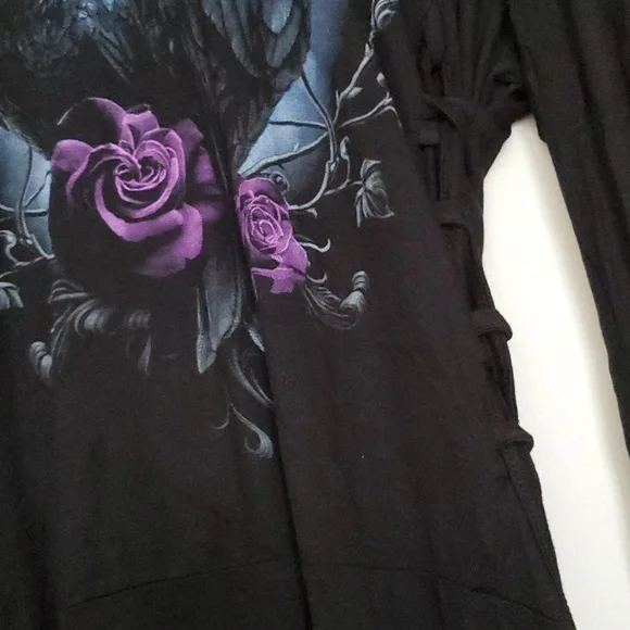 *NWT* Spiral Direct's Raven Heart Hooded Dress - Picture 6 of 16